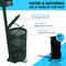 Flash Furniture Green Pet Waste Station with Pedal Trash Can-Bags YAN-7XM755425-GG - alternate 8